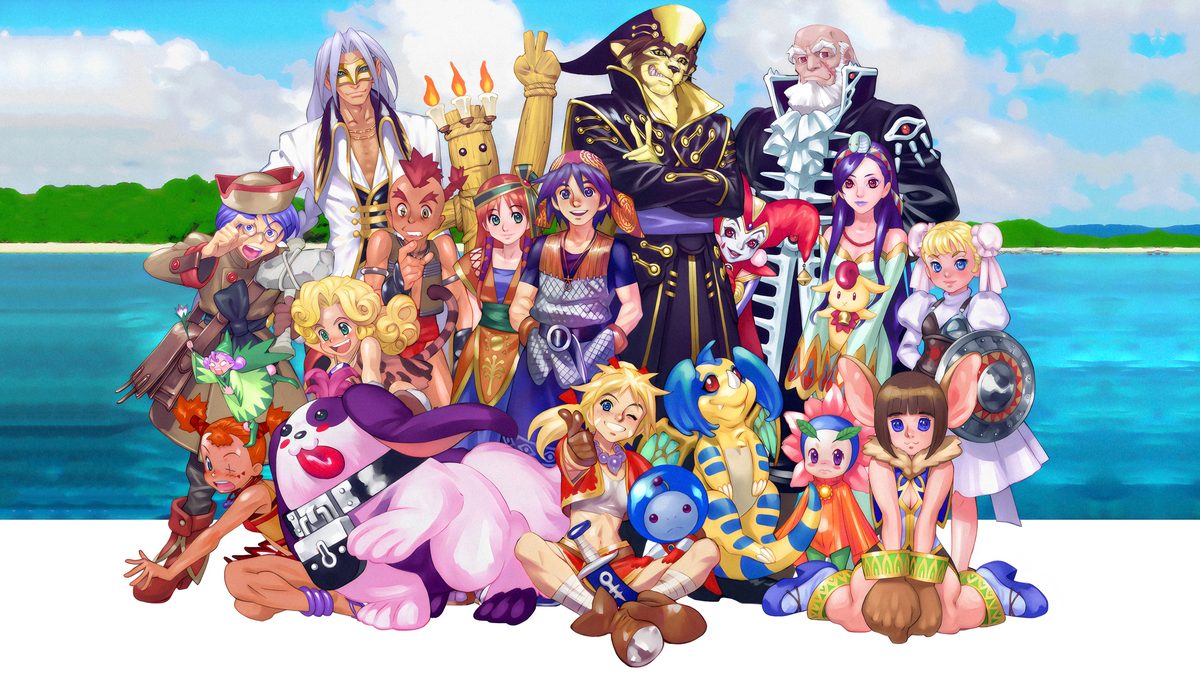 Os personagens de Chrono Cross reunidos
