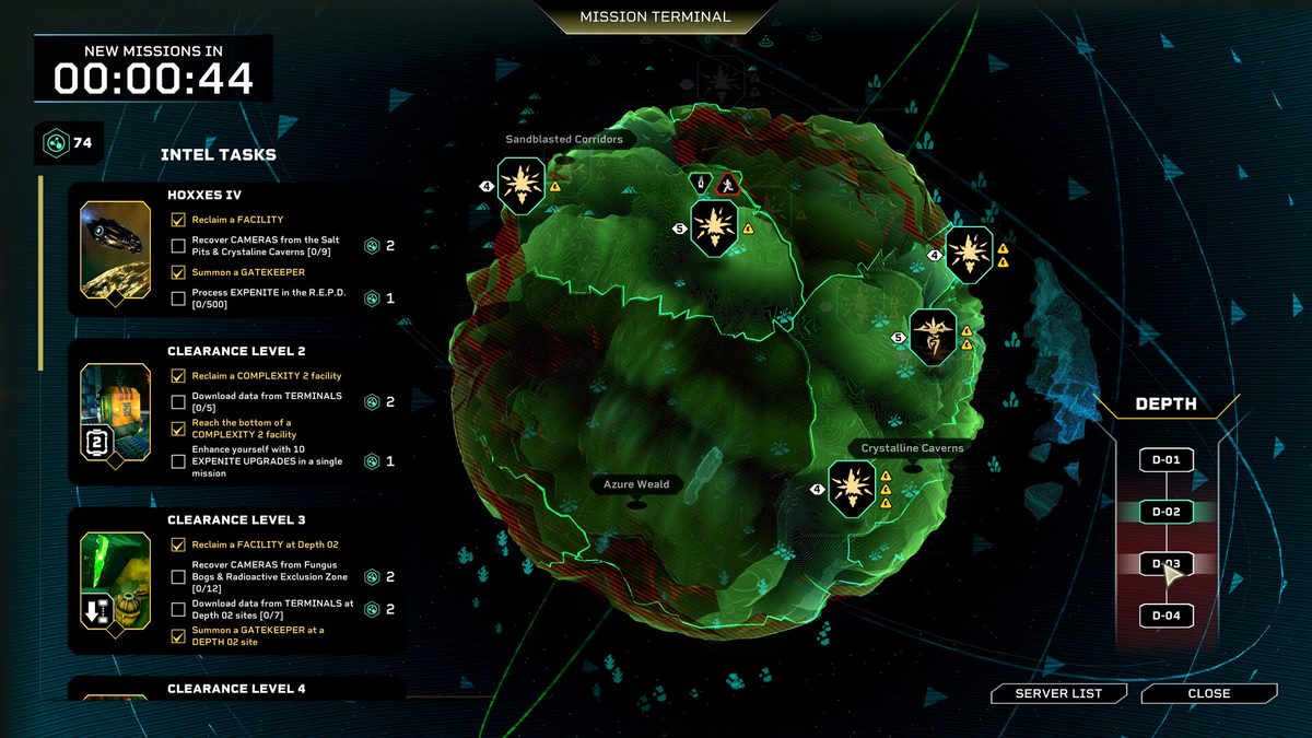 Deep Rock Galactic Rogue Core personagens