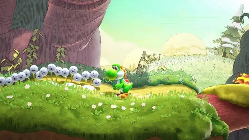 Yoshi Smiley Flowers